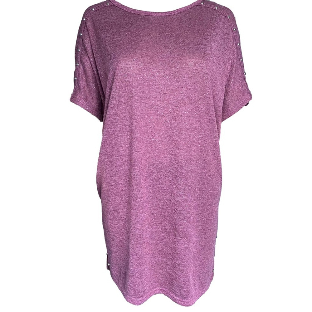Cherie Bliss 100% Viscose Soft Pink Tunic Top Size XXL